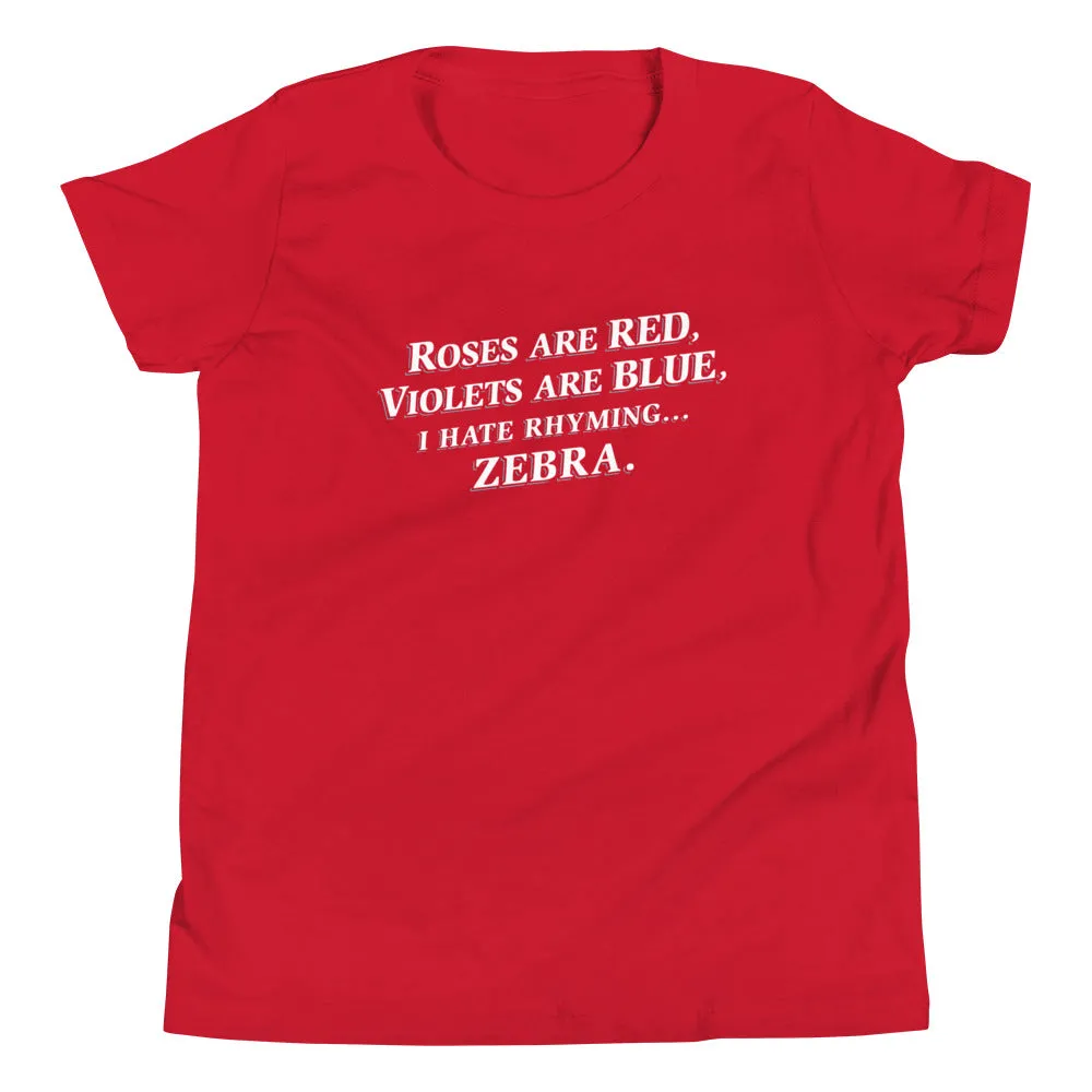 I Hate Rhyming Kid's Youth Tee