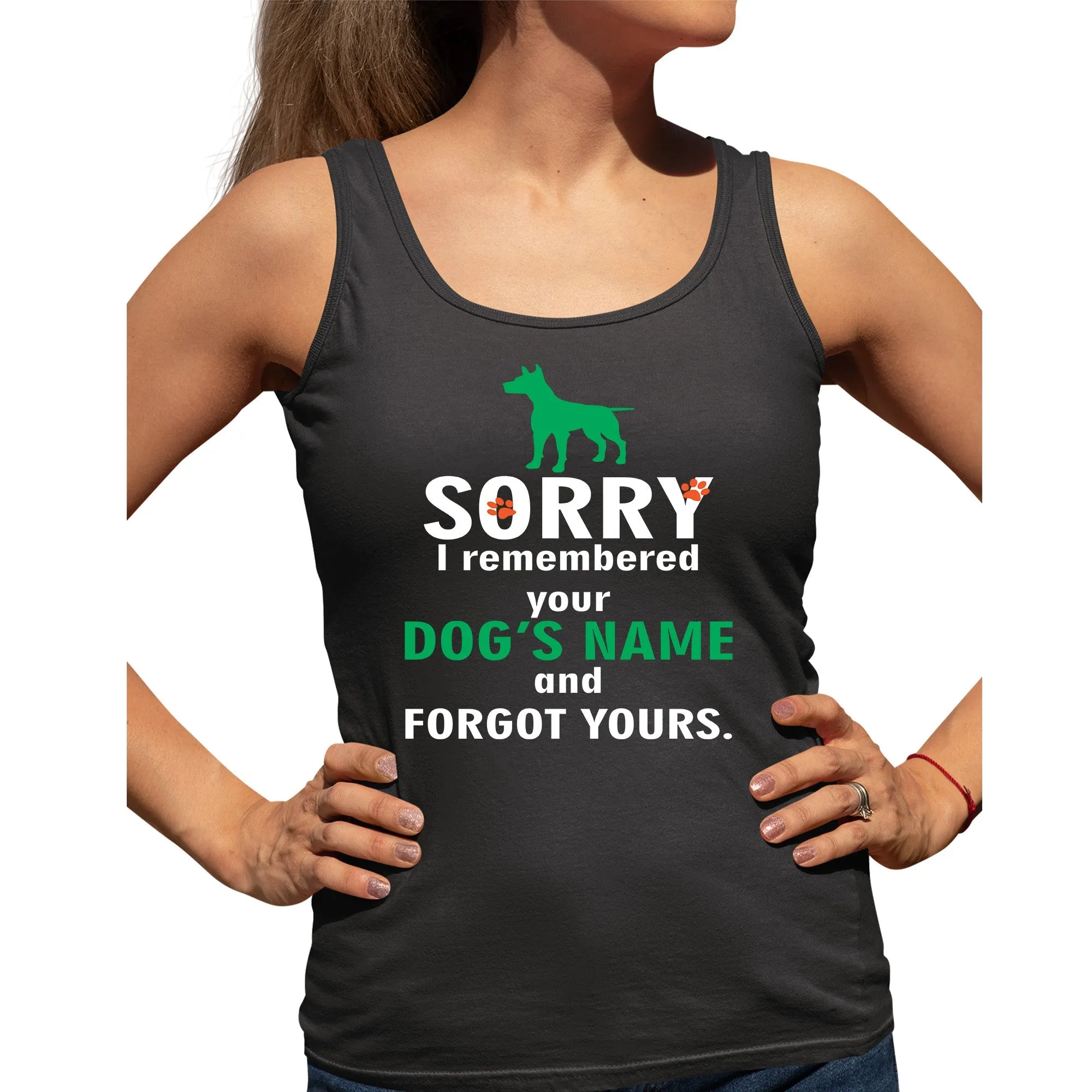 I remembered your dogs name Women's Tank Top