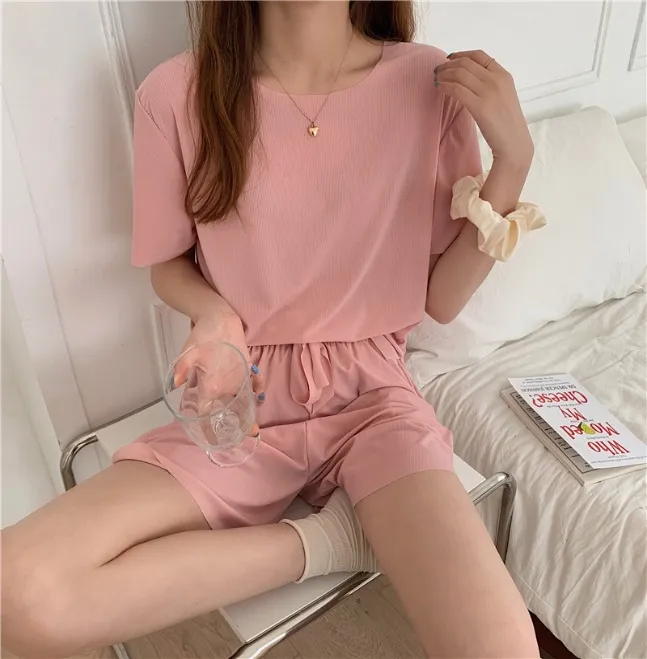 Ice Silk Pajamas Pendek