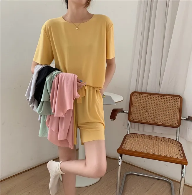 Ice Silk Pajamas Pendek