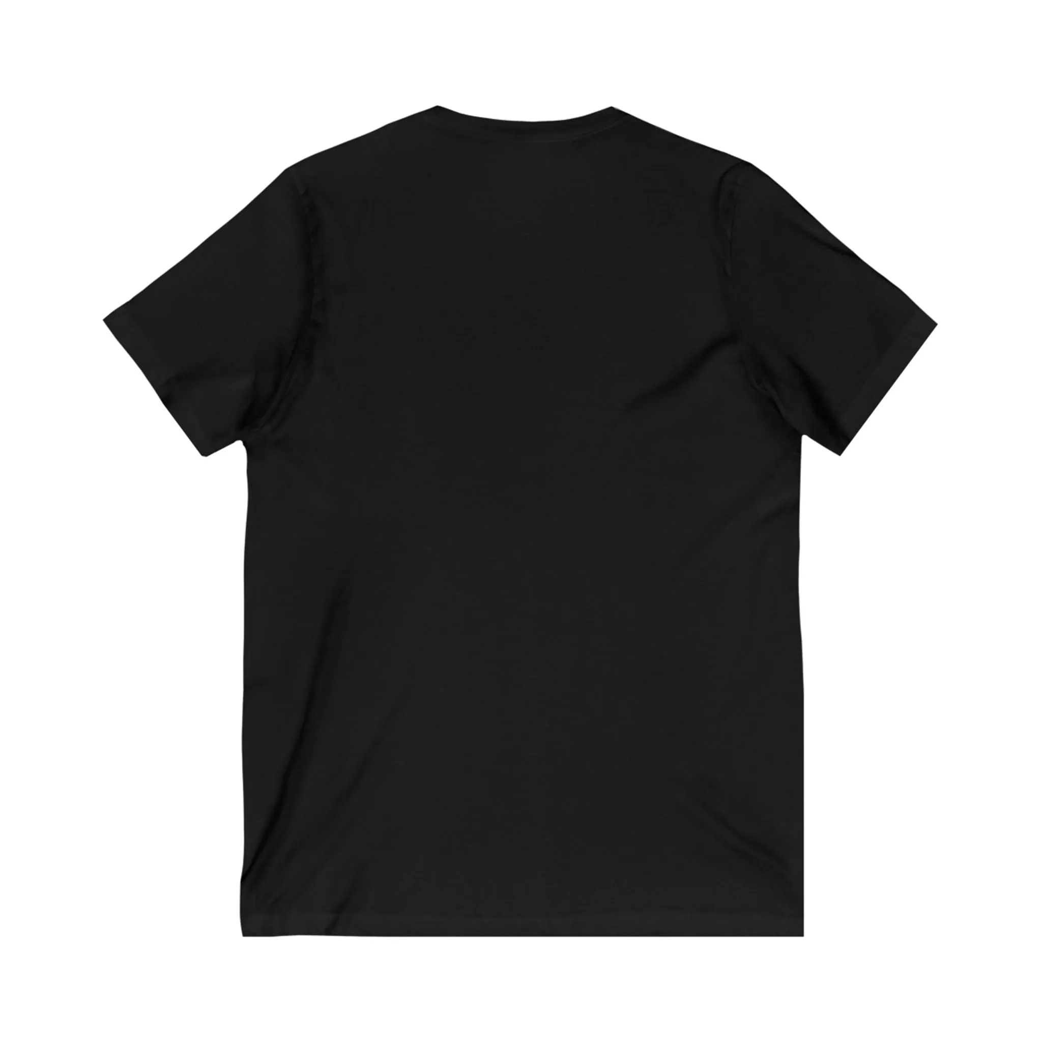 Jumping Dolphin, Unisex Jersey Short Sleeve V-Neck Tee
