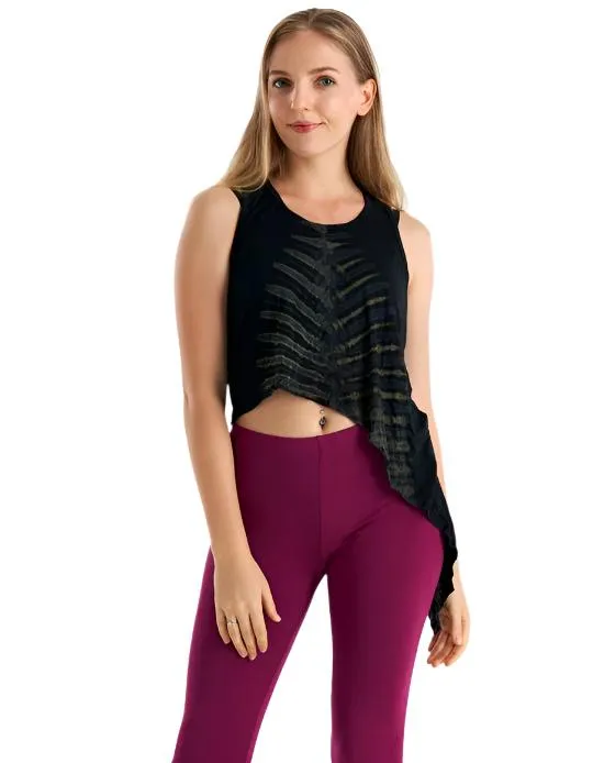 Kathmandu Tie Dye Slanted Crop Top TH1486