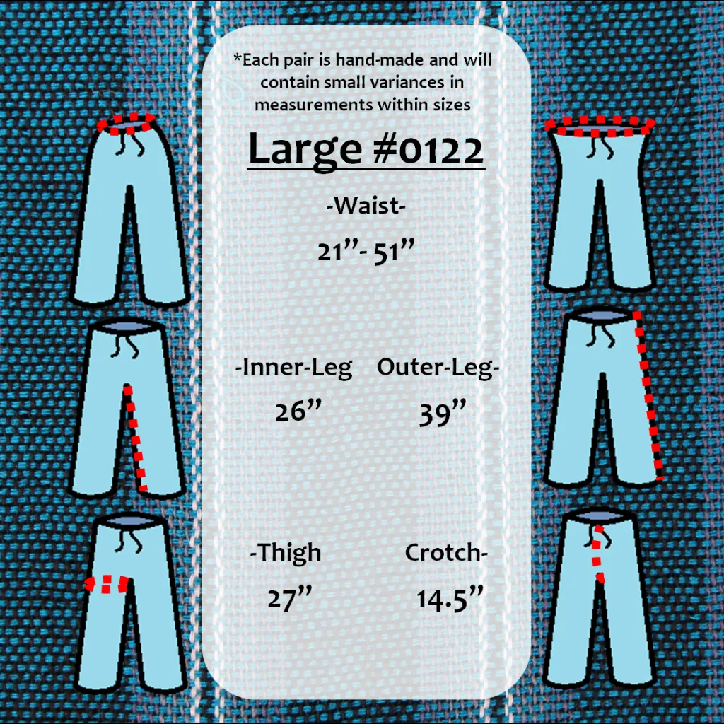 (Large) Blue and Light Blue with some White Lounge Pants 0122