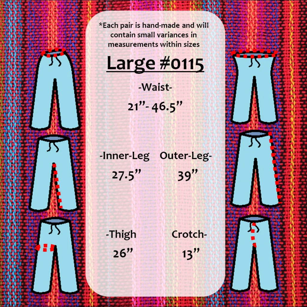 (Large) Pink with Purpley and Blue Lounge Pants 0115