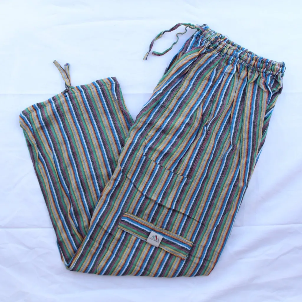 (Large) Yellowish Blueish Maybe Brownish Lounge Pants 0119