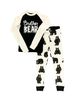 Lazyone Brother Bear Kid Long Sleeve Pajama Set