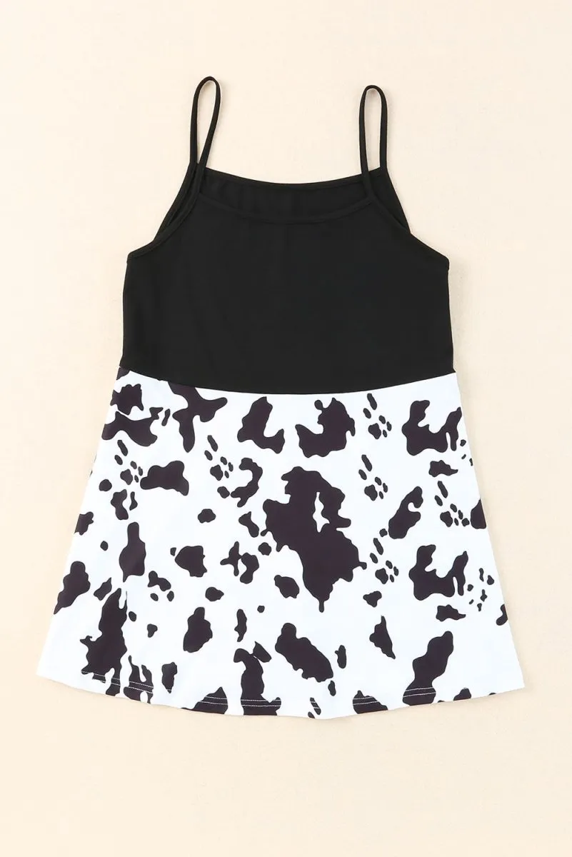 Leopard Tank Top in Color Block Style