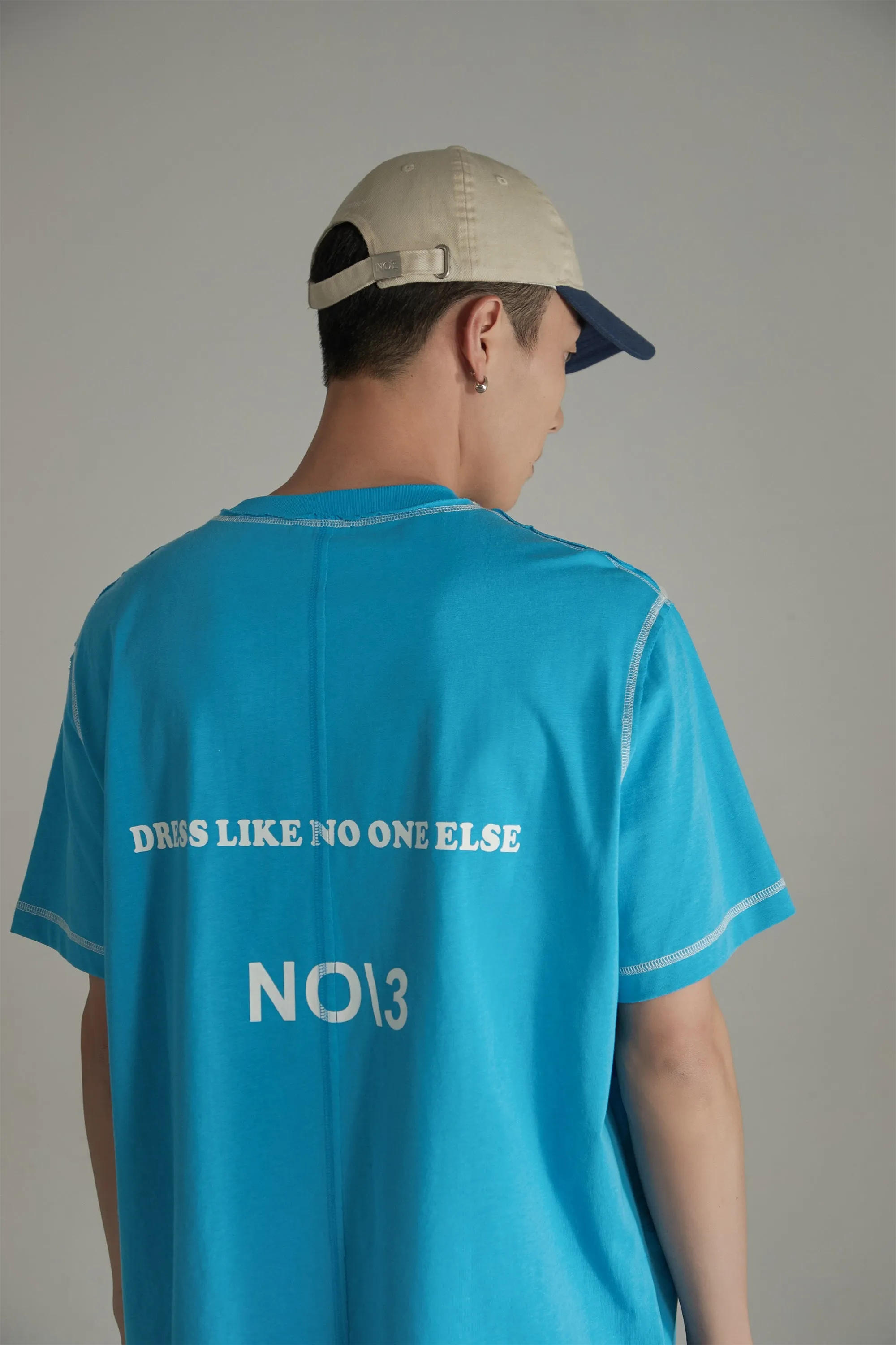 Logo Stitched Loose Fit T-Shirt