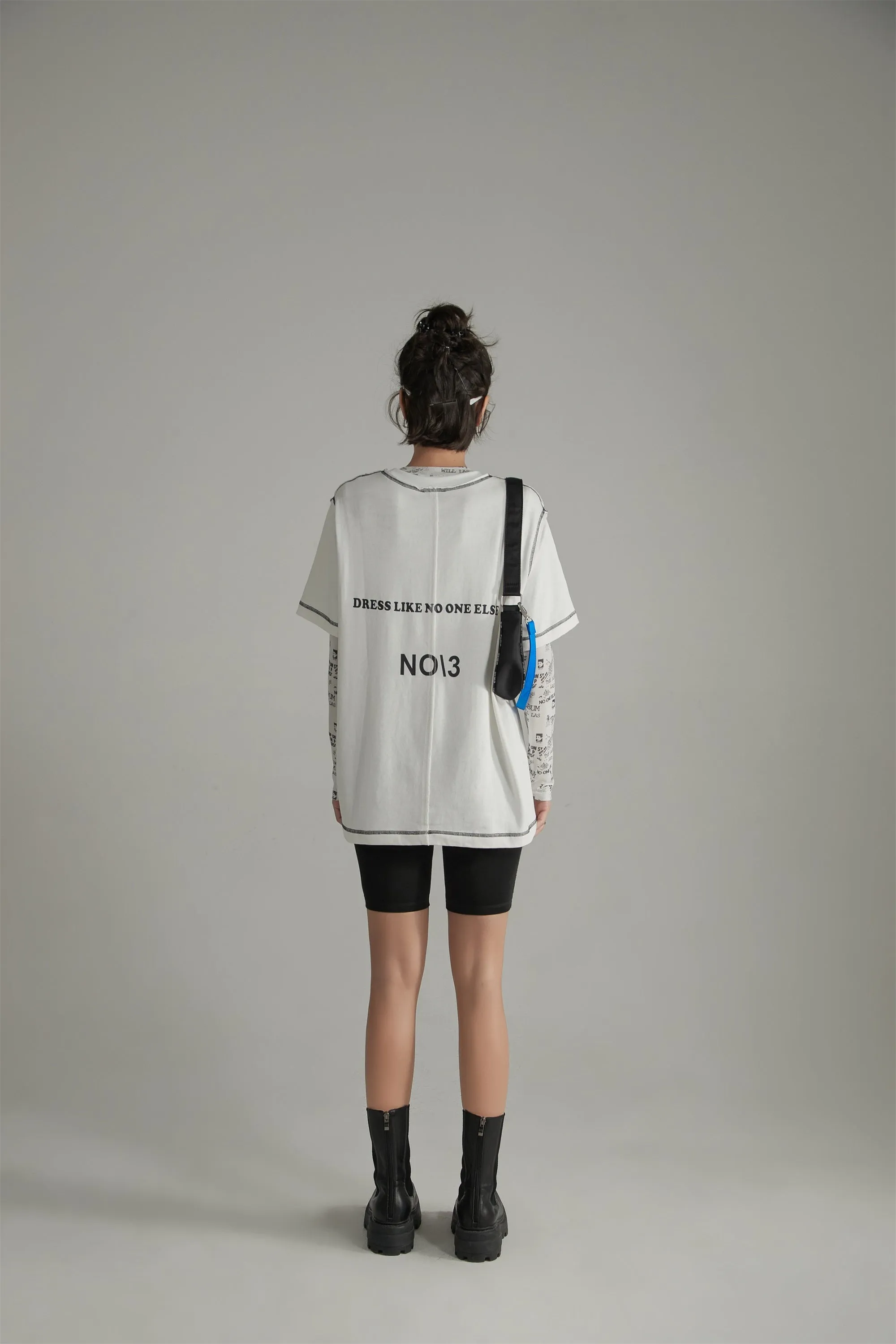 Logo Stitched Loose Fit T-Shirt
