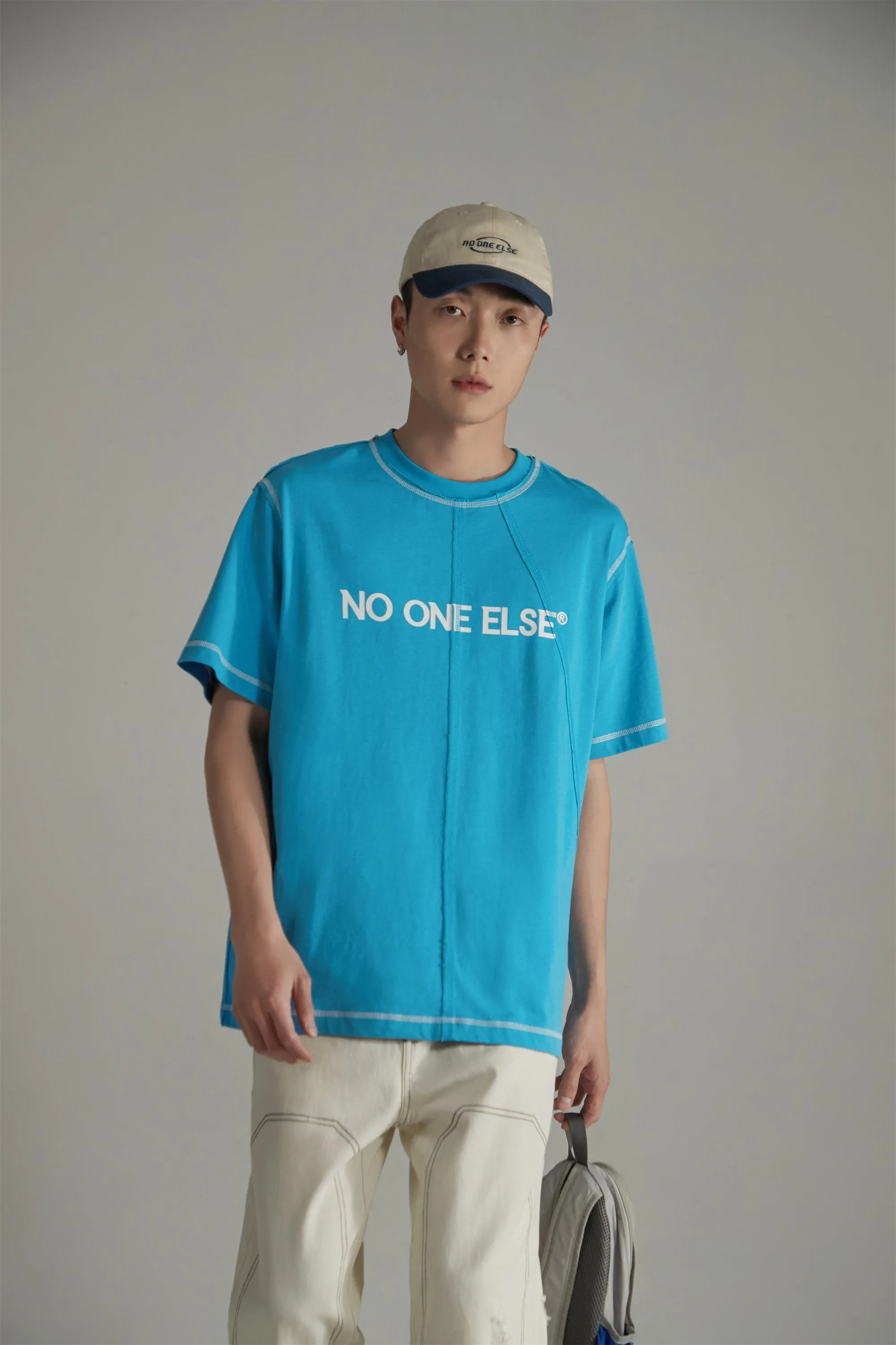 Logo Stitched Loose Fit T-Shirt