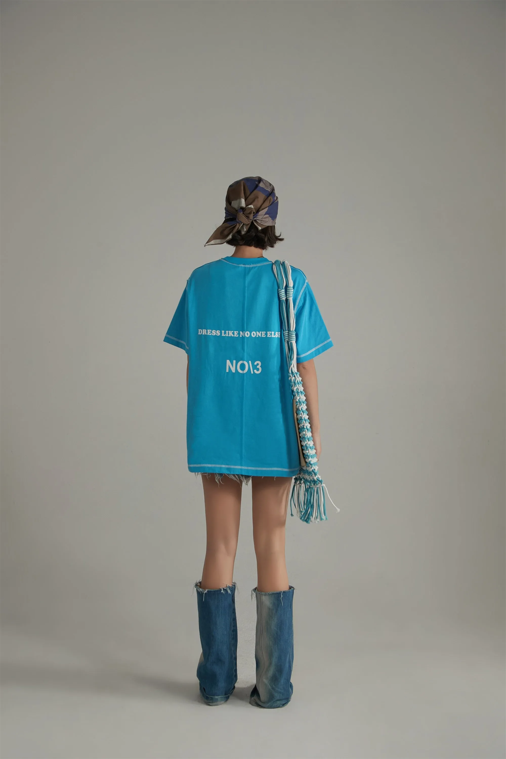 Logo Stitched Loose Fit T-Shirt