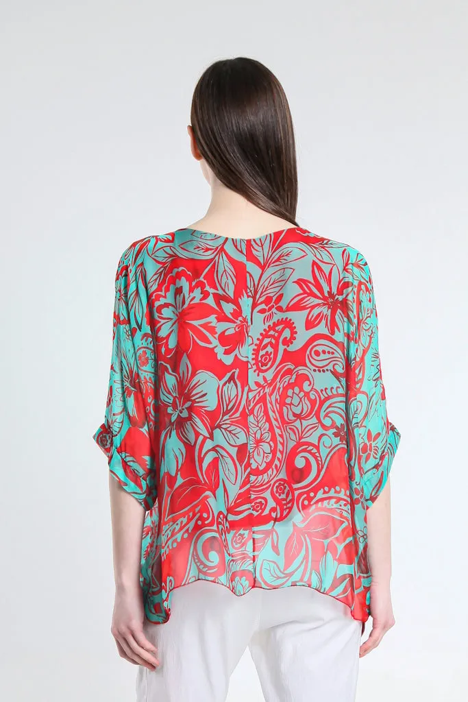 Marjorie Island Fantasy 3/4 Sleeve Slim Kaftan (BQ241F)
