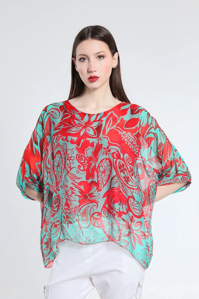 Marjorie Island Fantasy 3/4 Sleeve Slim Kaftan (BQ241F)