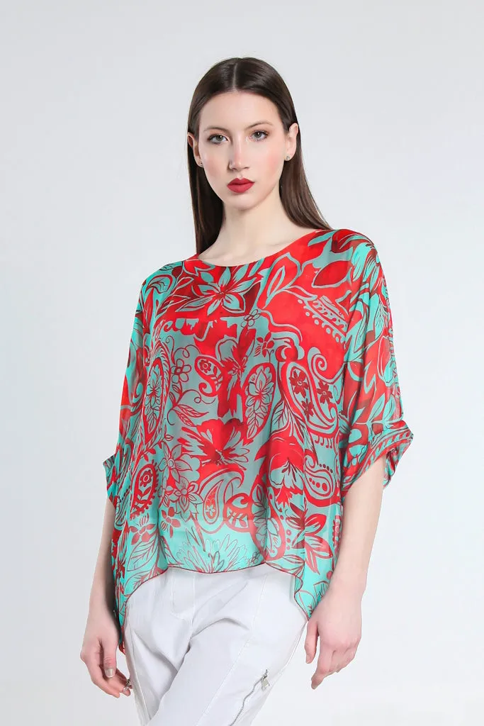 Marjorie Island Fantasy 3/4 Sleeve Slim Kaftan (BQ241F)