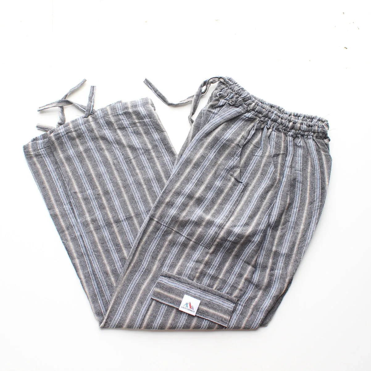 (Medium) Grey with more Grey and Brown Stripes 0248
