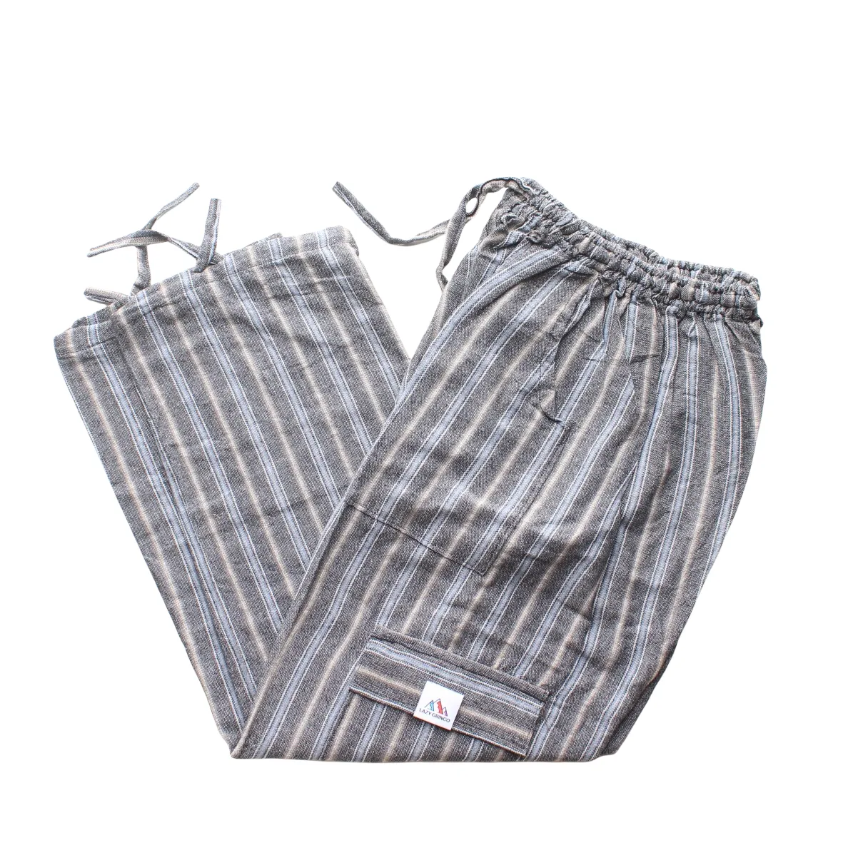 (Medium) Grey with more Grey and Brown Stripes 0248