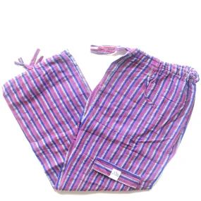(Medium) Purple with White and Blue Stripes 0192