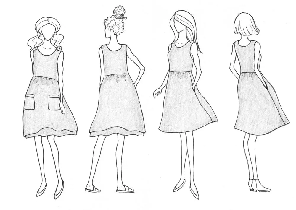 Metamorphic Dress Sewing Pattern, Sew Liberated