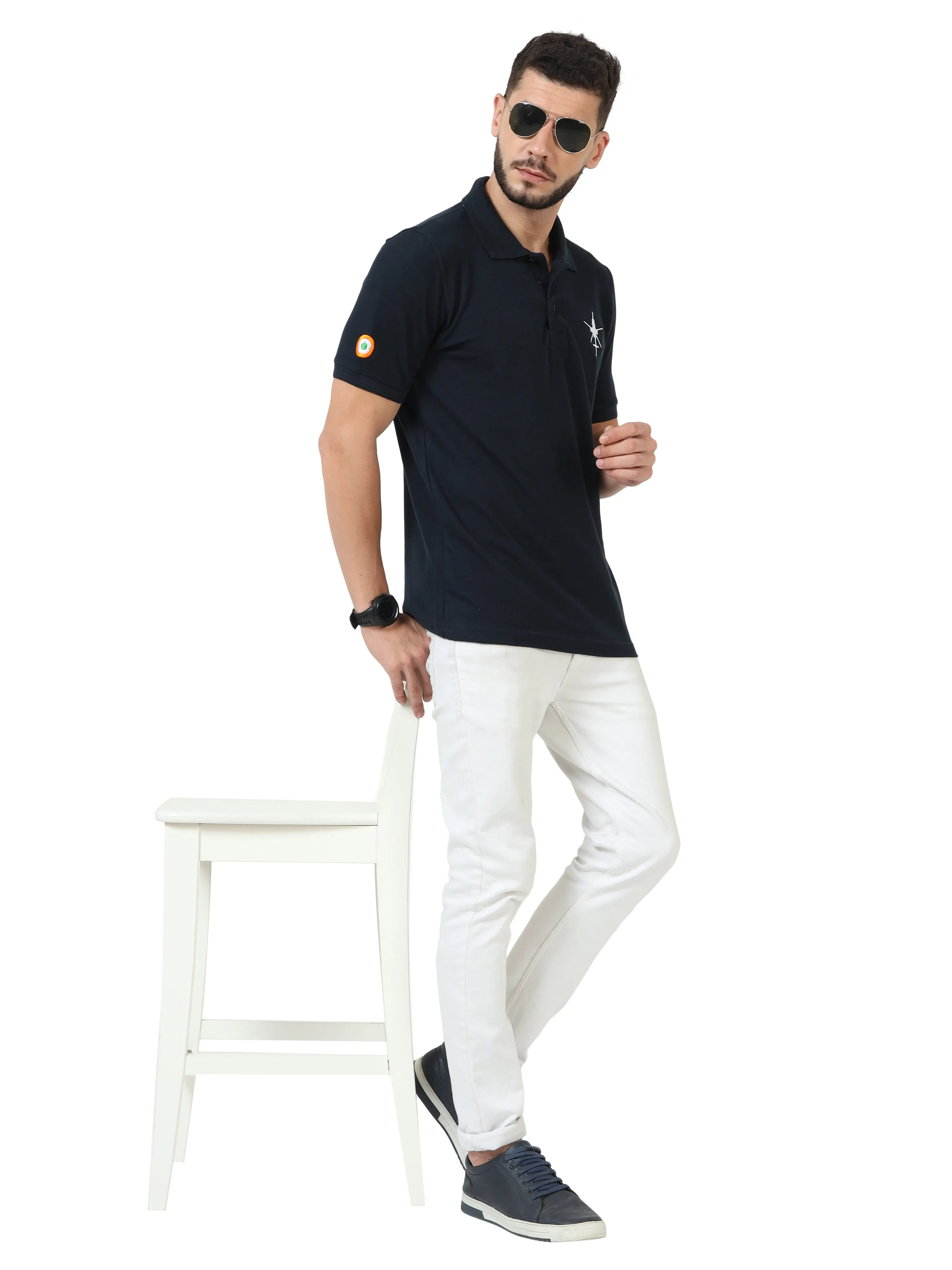 Mi - 17 | Blue Collared T-shirt