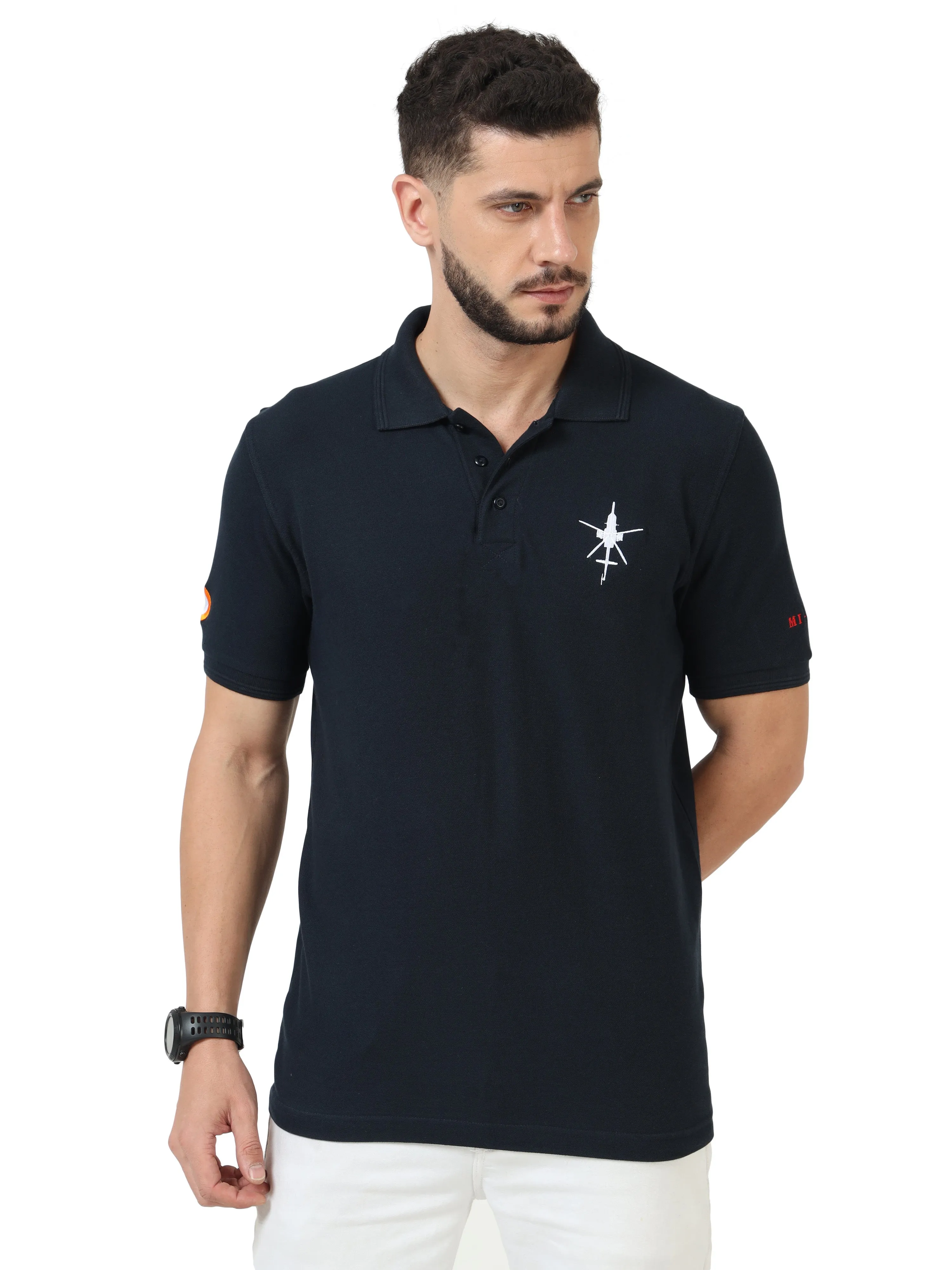 Mi - 17 | Blue Collared T-shirt