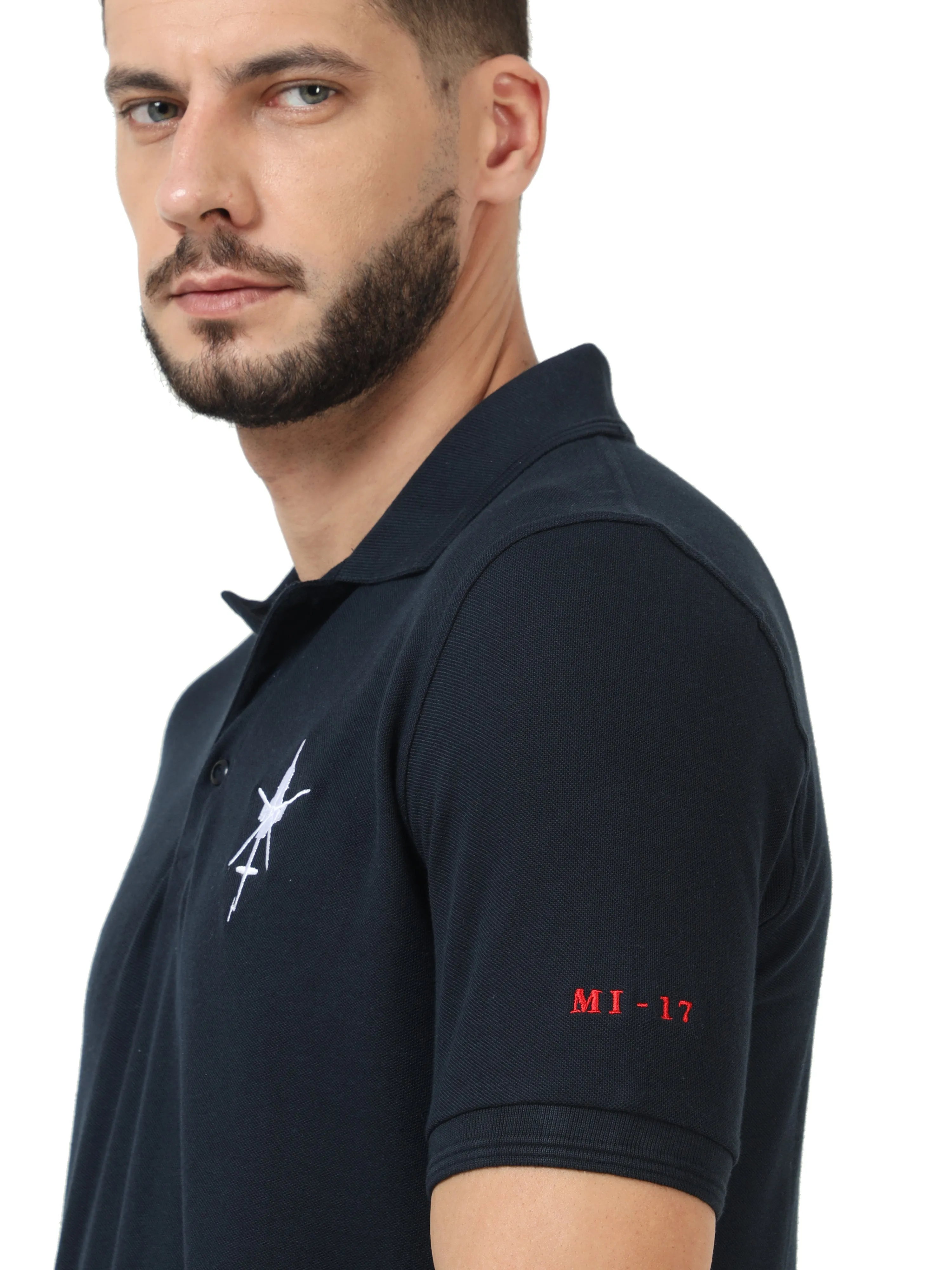 Mi - 17 | Blue Collared T-shirt
