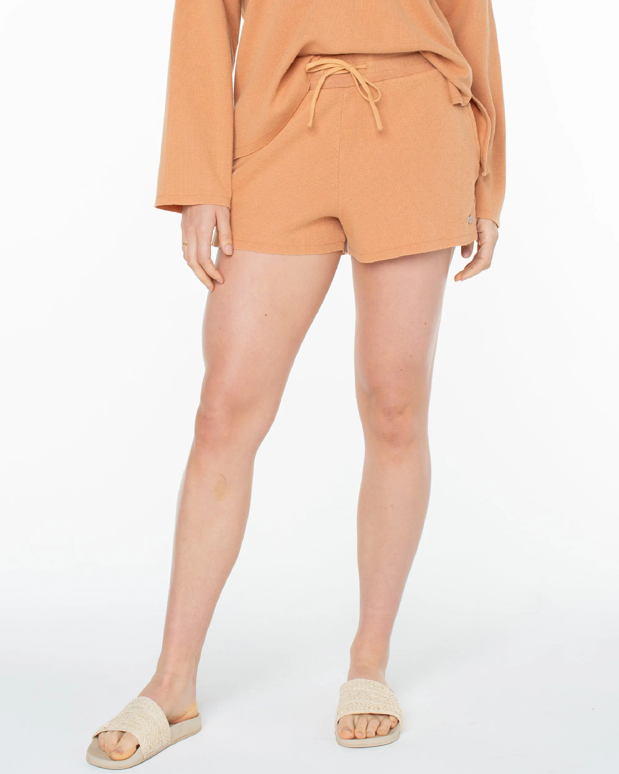 Midnight Moon Fleece Shorts - Camel