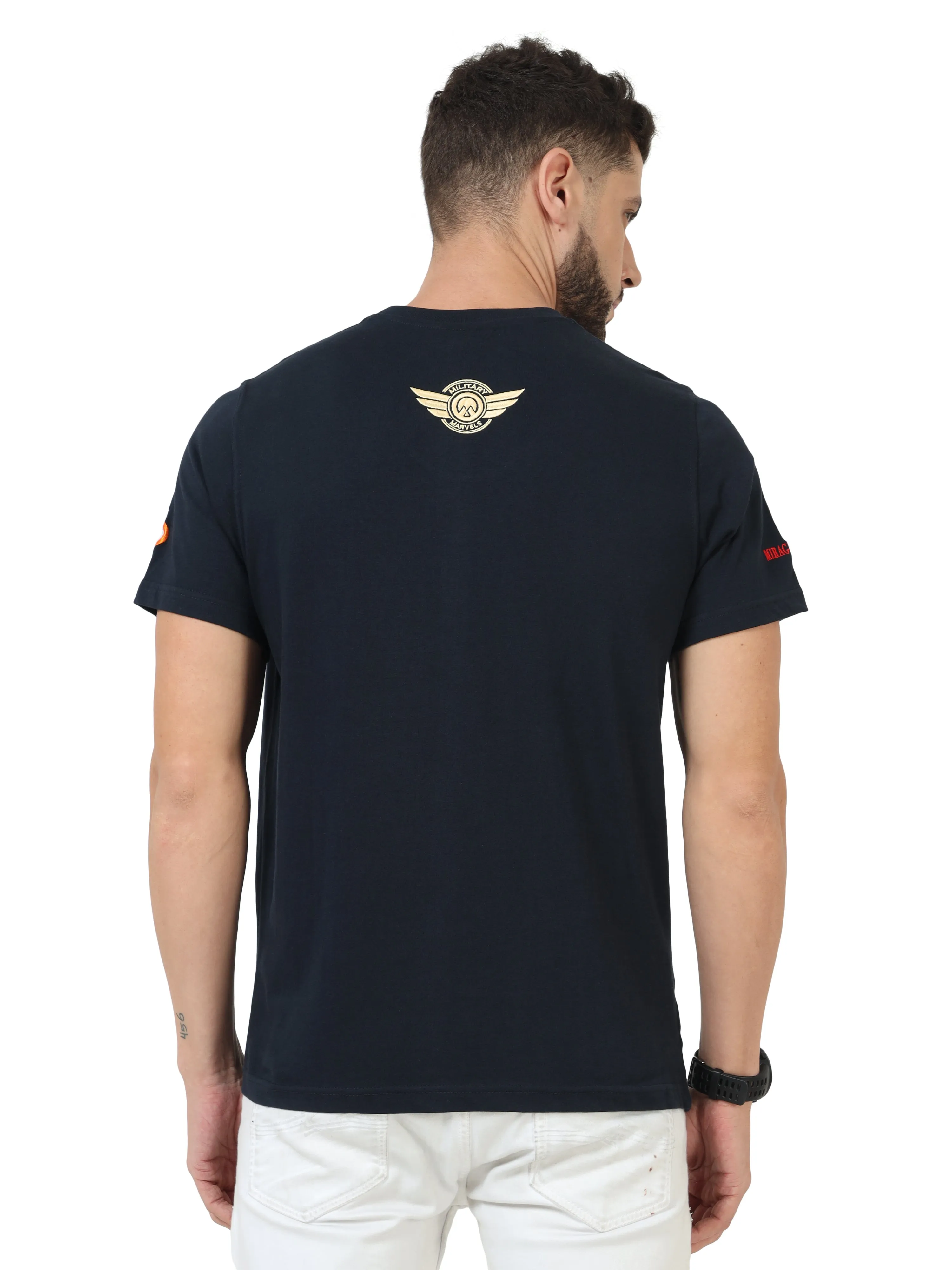 Mirage - 2000 | Navy Blue Round Neck T-shirt