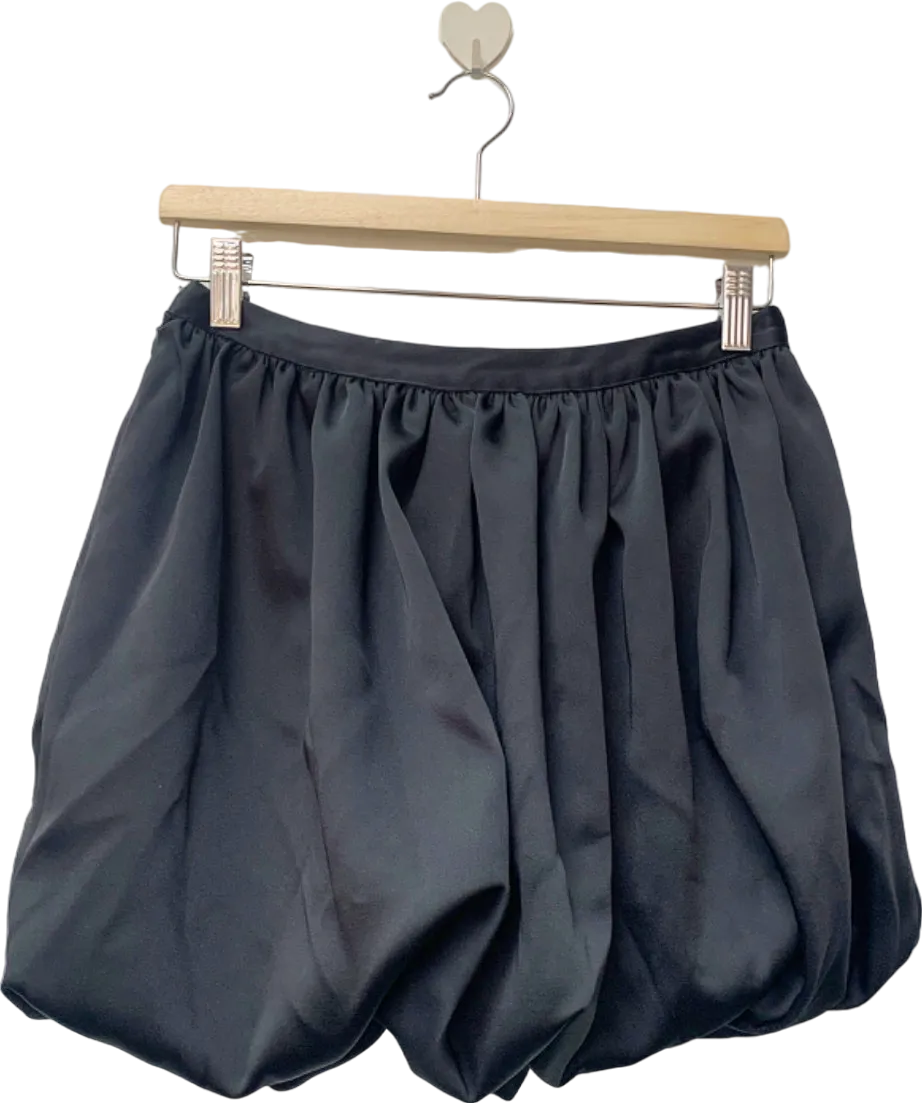 Nasty Gal Black Pleated Shorts UK 10