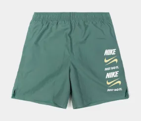 NSW Mesh Lined 7" Short Mens Shorts (Green/White)