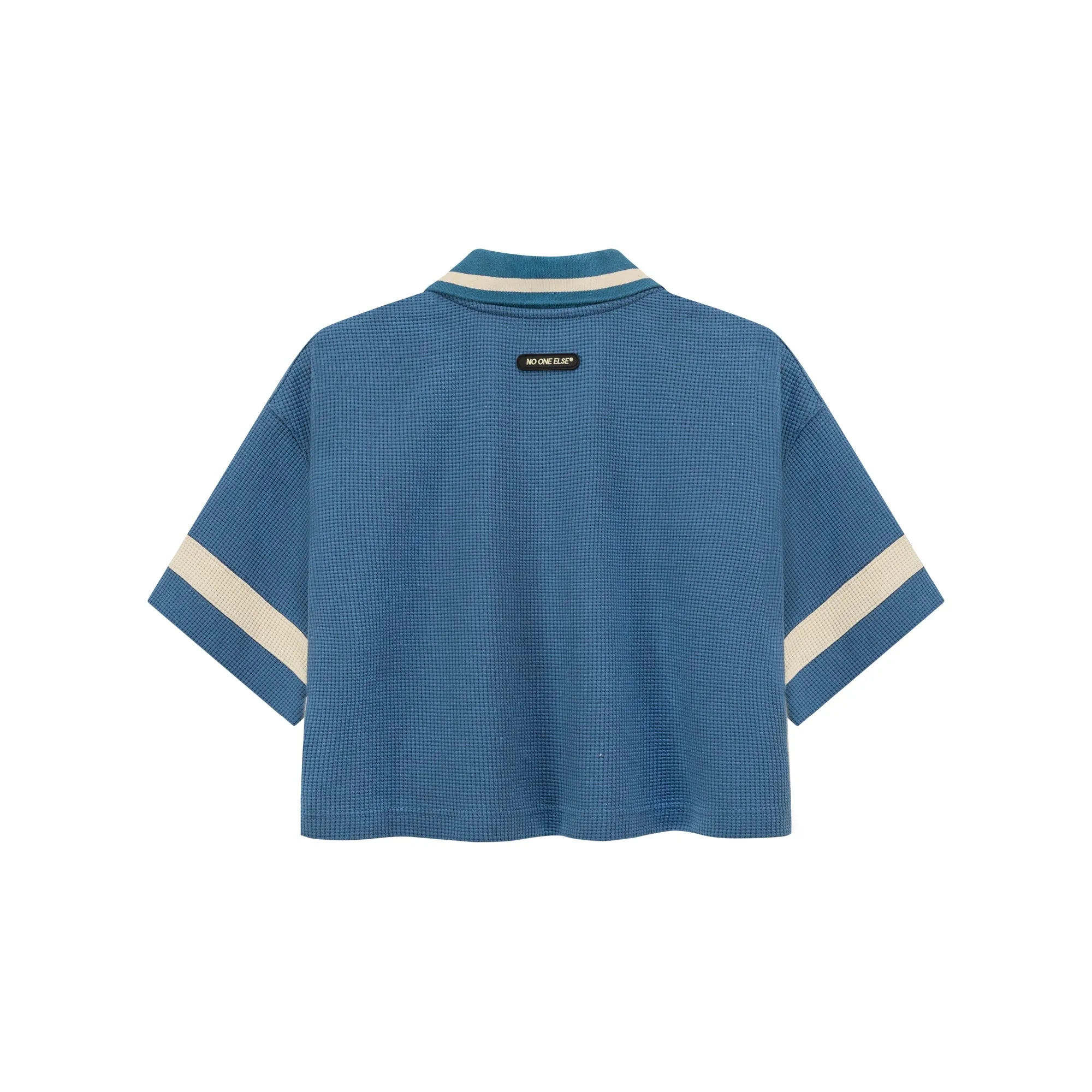 Open Collar Vintage Loose Fit T-Shirt