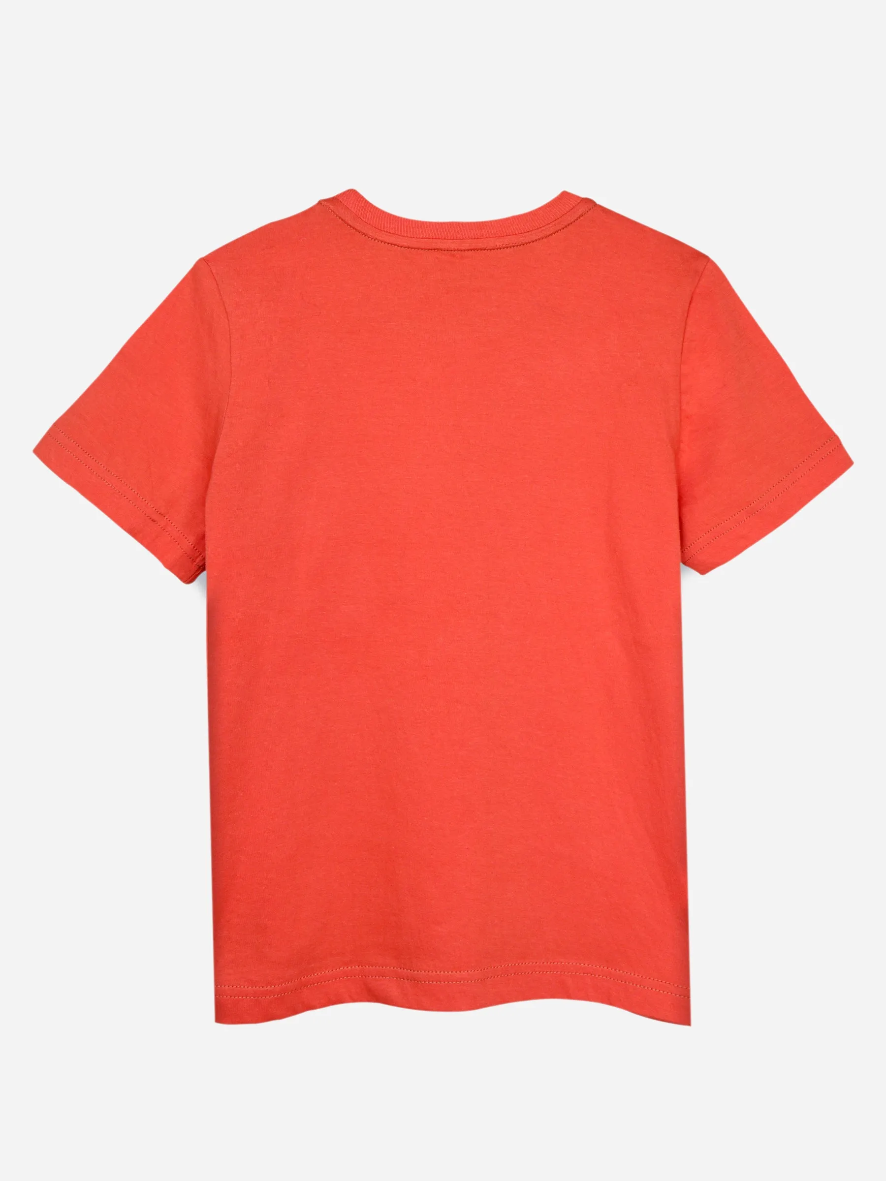 Orange Bicycle Printed Casual T-Shirt