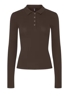 PCKITTE Polo-Shirt - Chicory Coffee