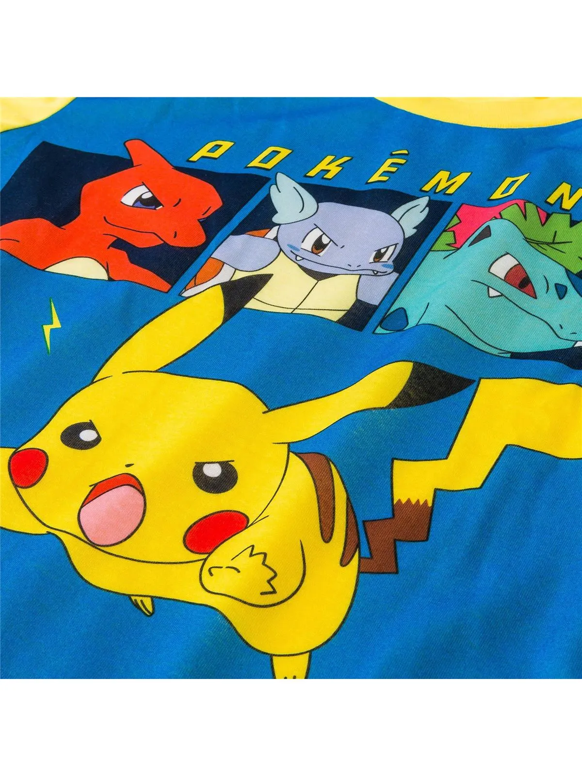Pokemon Pikachu Boys' Pajama, 3 Piece Sleepwear Set