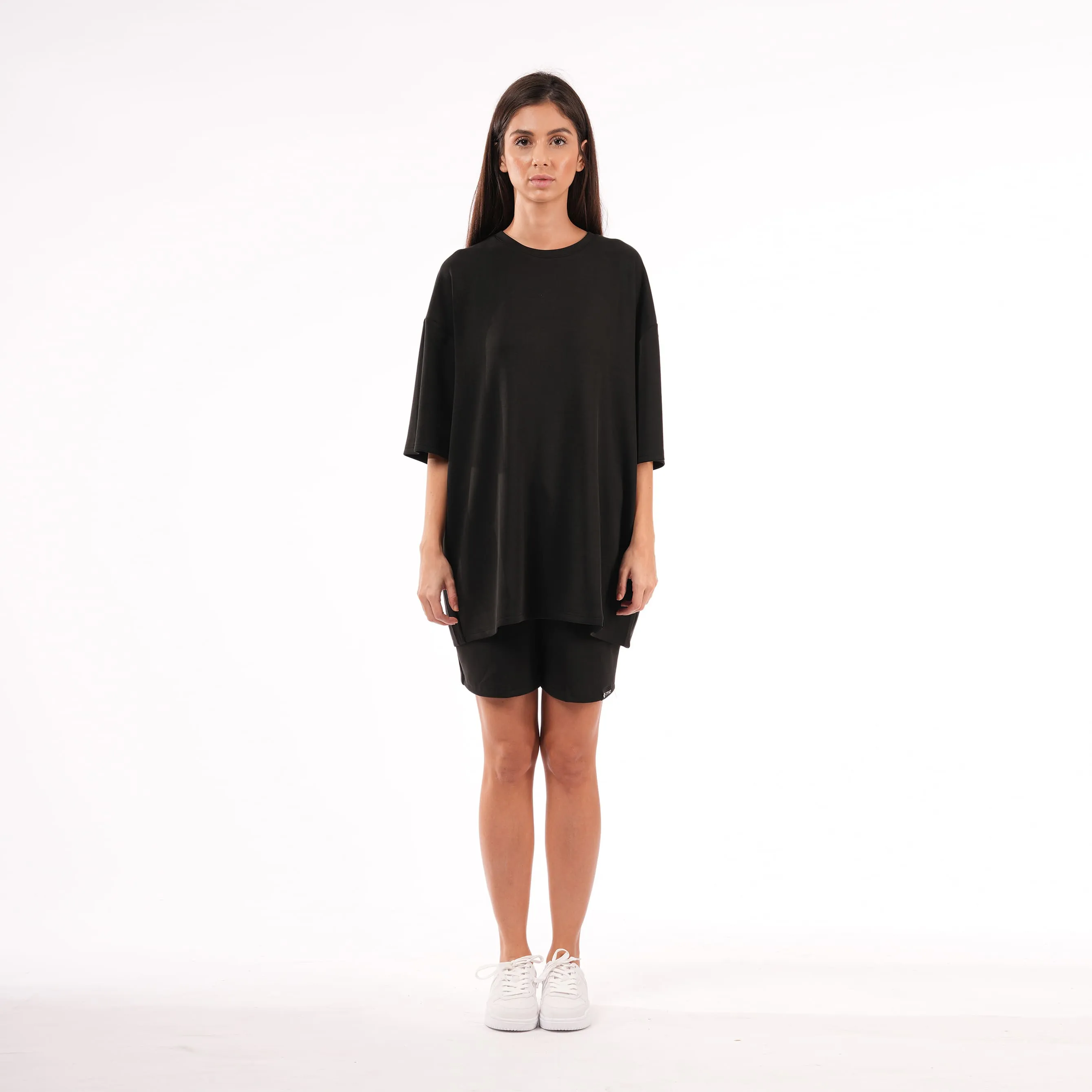 Premium Oversized T-shirt For Women - True Black