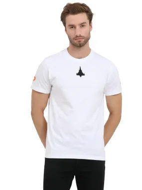 Rafale | White Round Neck T-shirt
