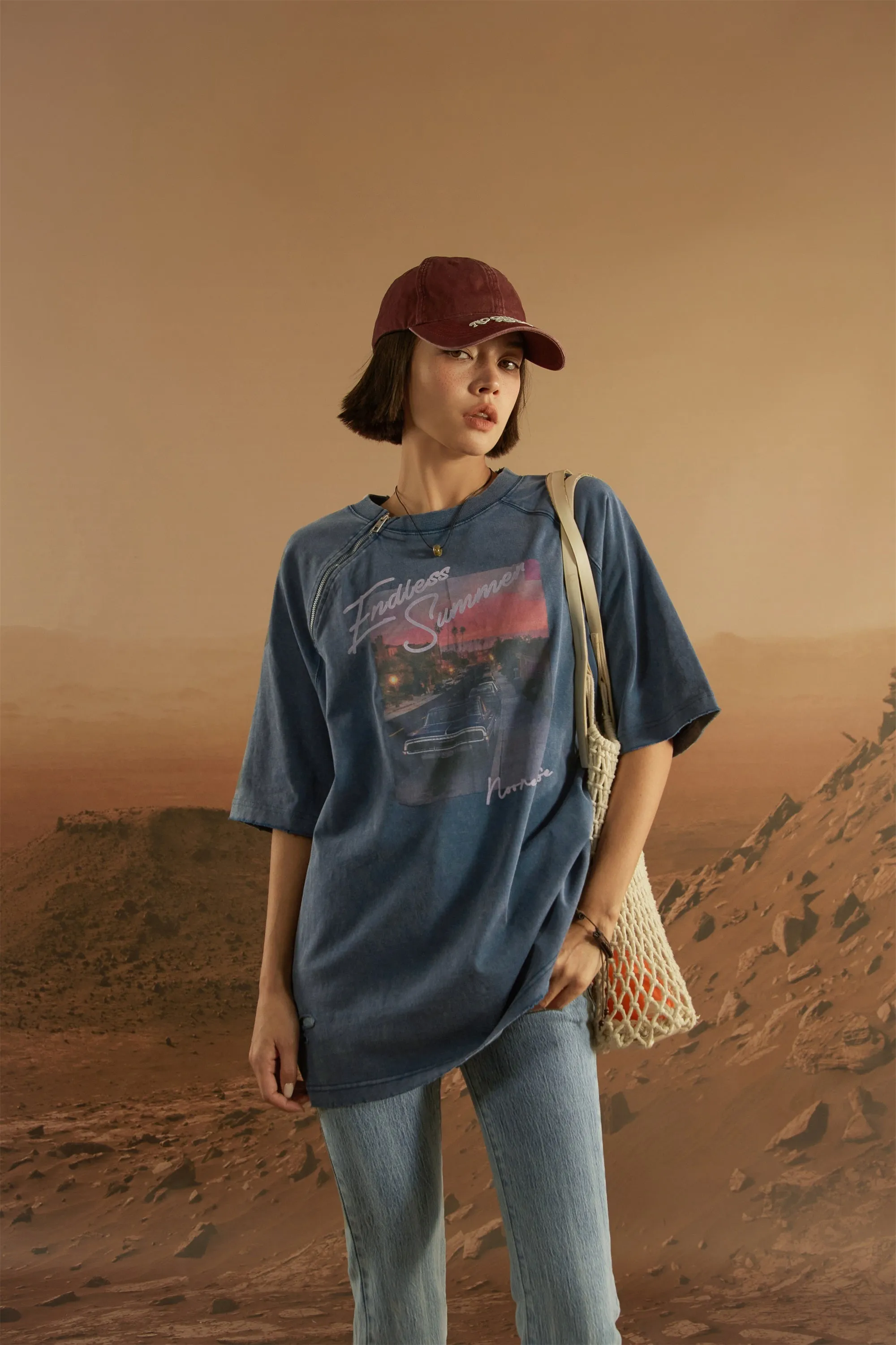 Raglan Endless Summer Loose Fit T-Shirt