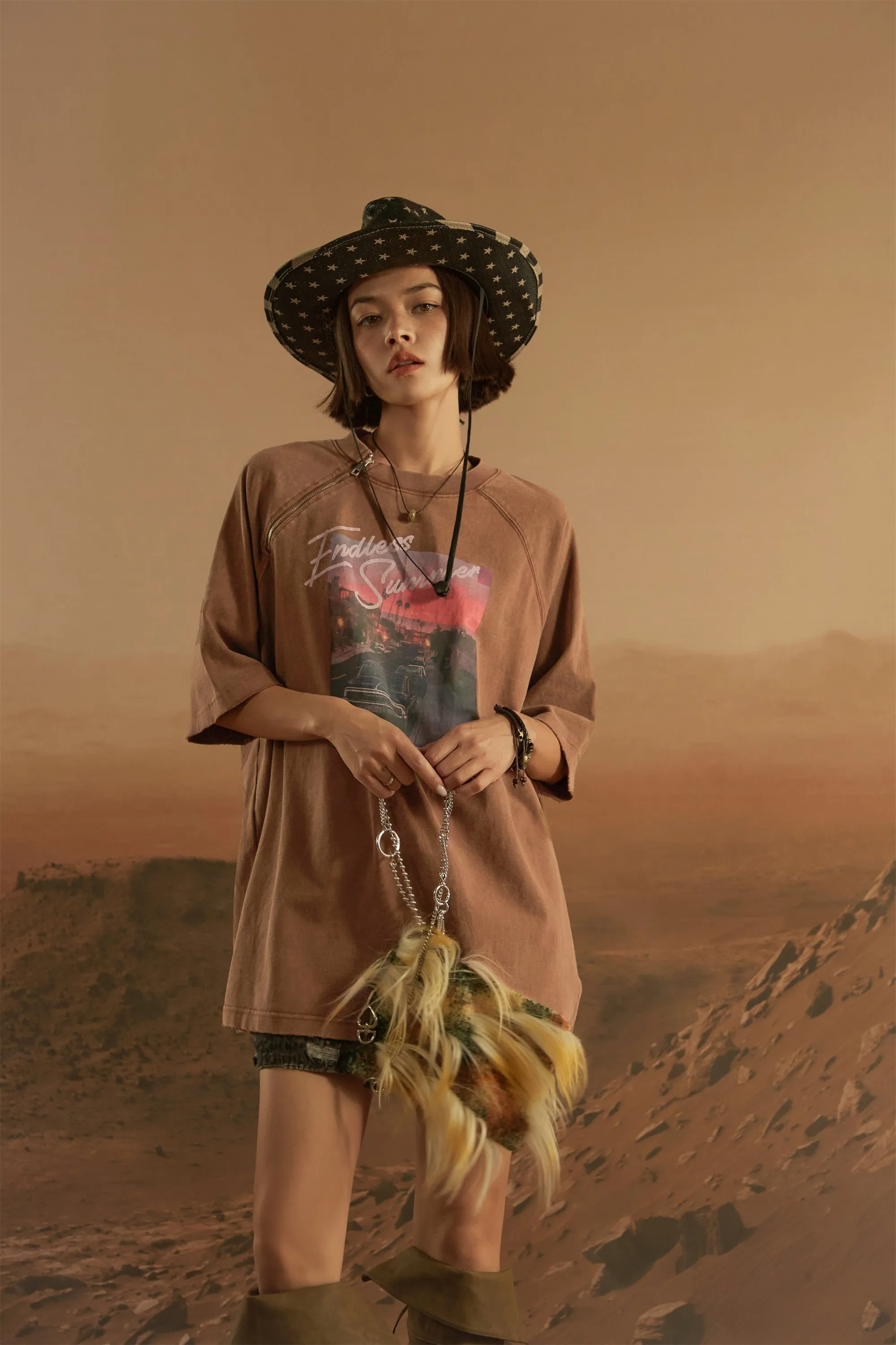 Raglan Endless Summer Loose Fit T-Shirt