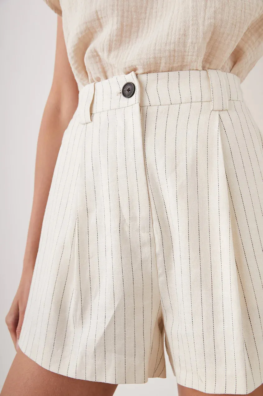 Rails - Ilena Short - Ivory Pinstripe
