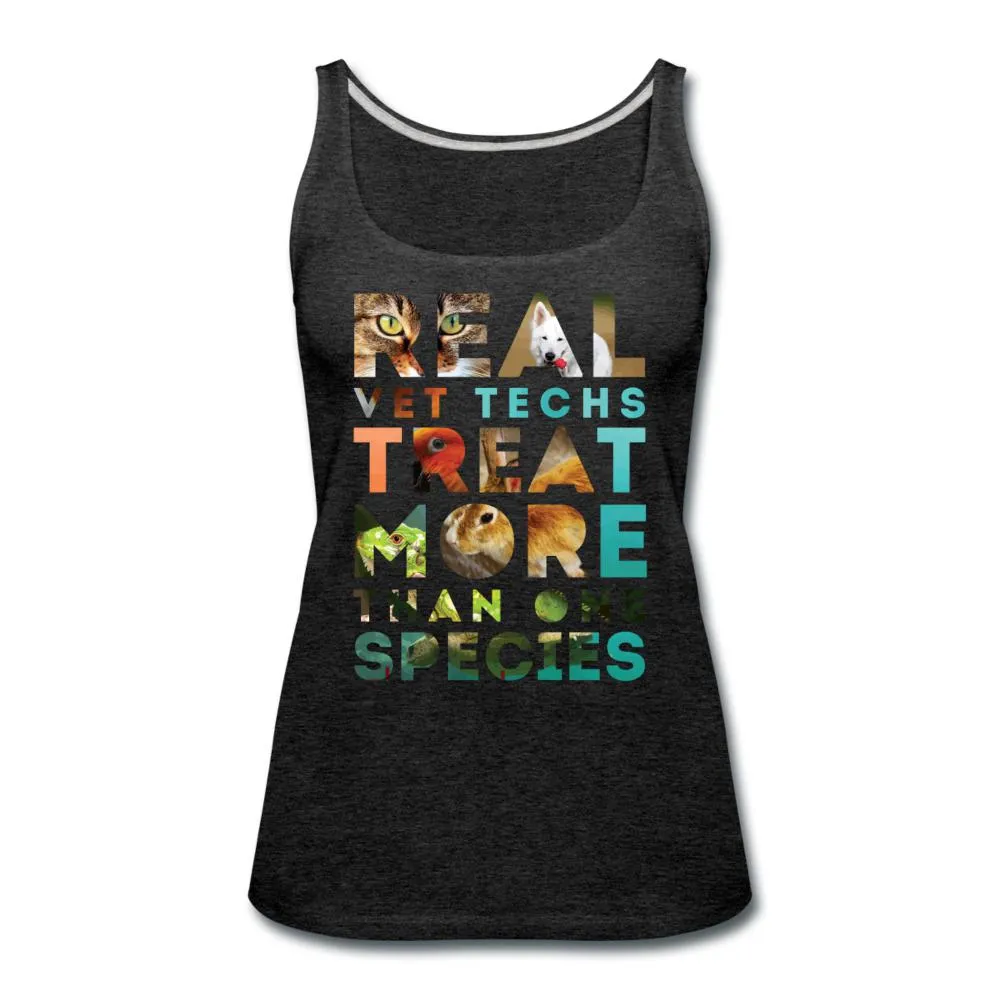 Real vet techs treat more than one species Women's Tank Top