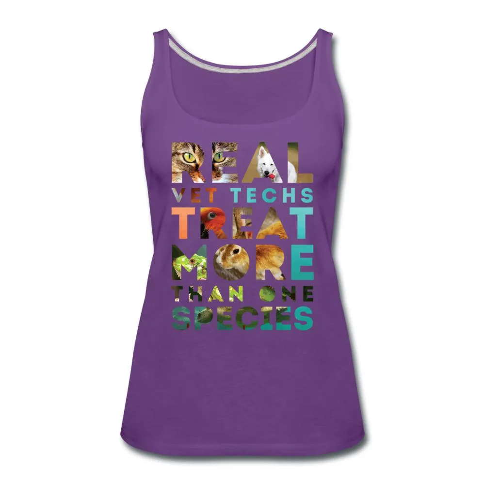 Real vet techs treat more than one species Women's Tank Top