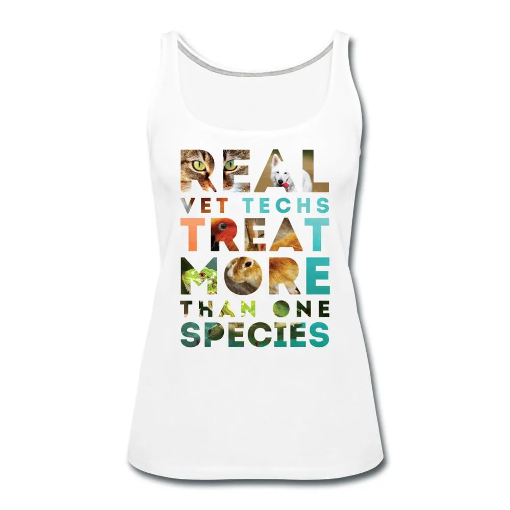 Real vet techs treat more than one species Women's Tank Top