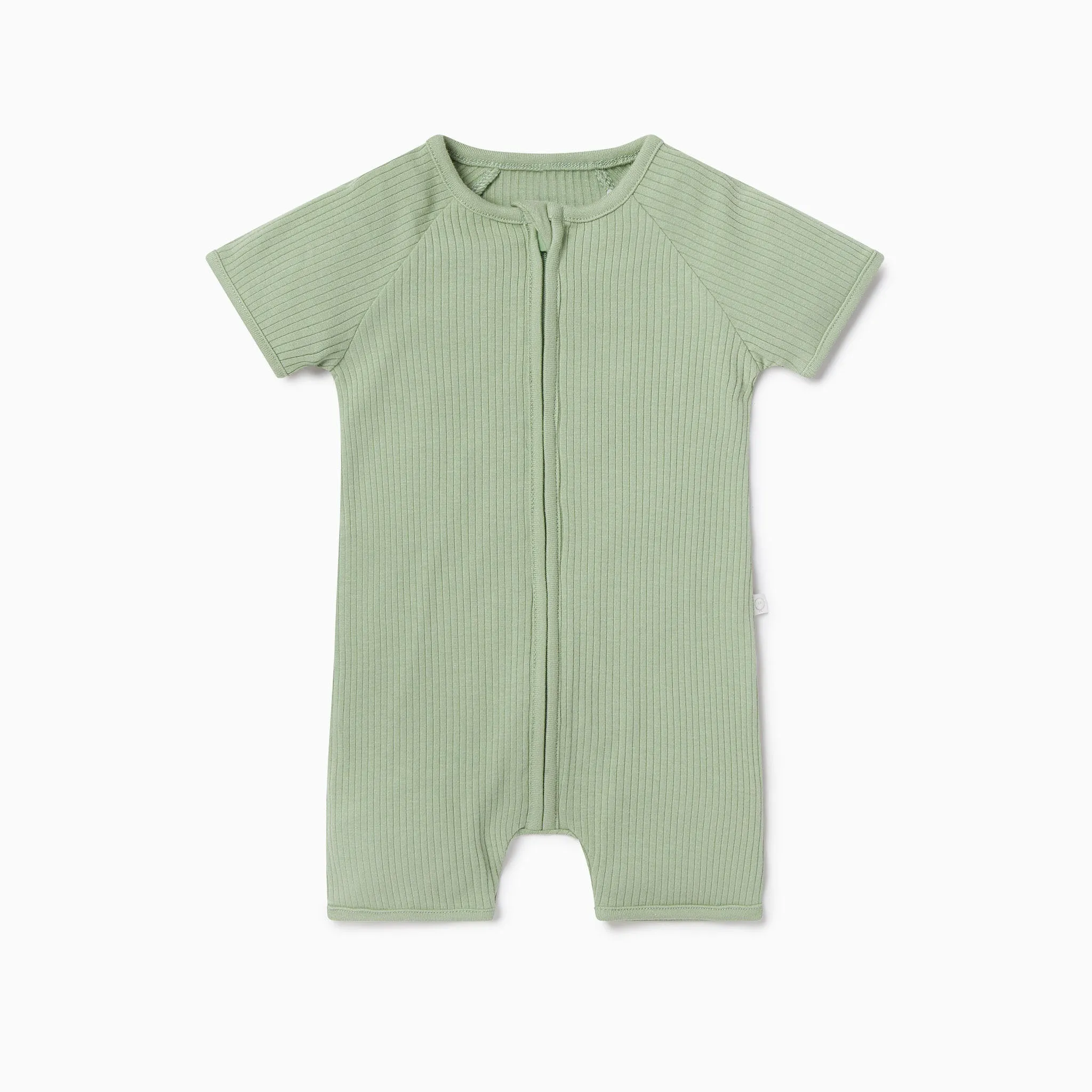 Ribbed Zip Summer Pajamas