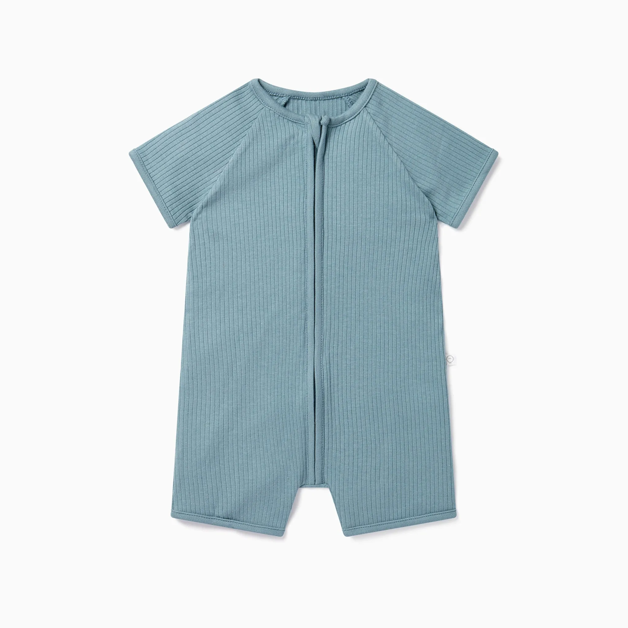 Ribbed Zip Summer Pajamas