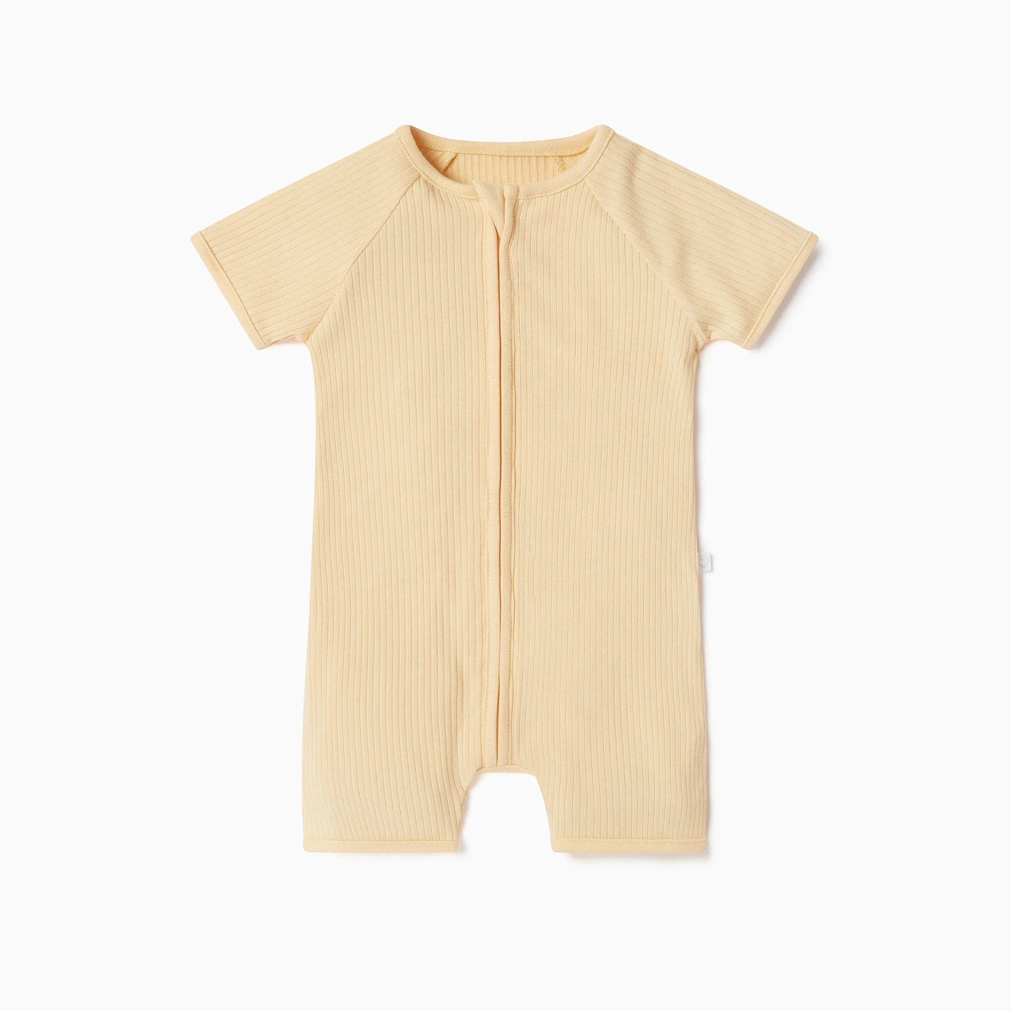 Ribbed Zip Summer Pajamas