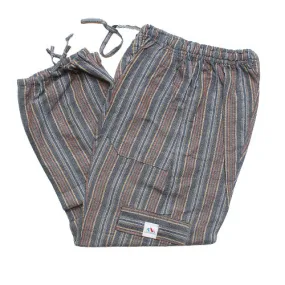 (Small) Brownish with Grey and Orangey Stripes 0227