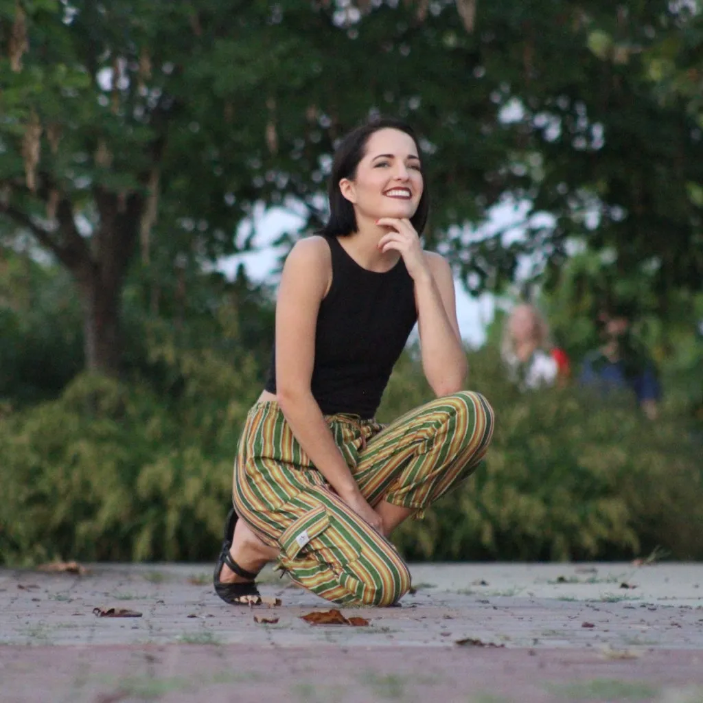 (Small) Greenish Yellowish Lounge Pants 0004