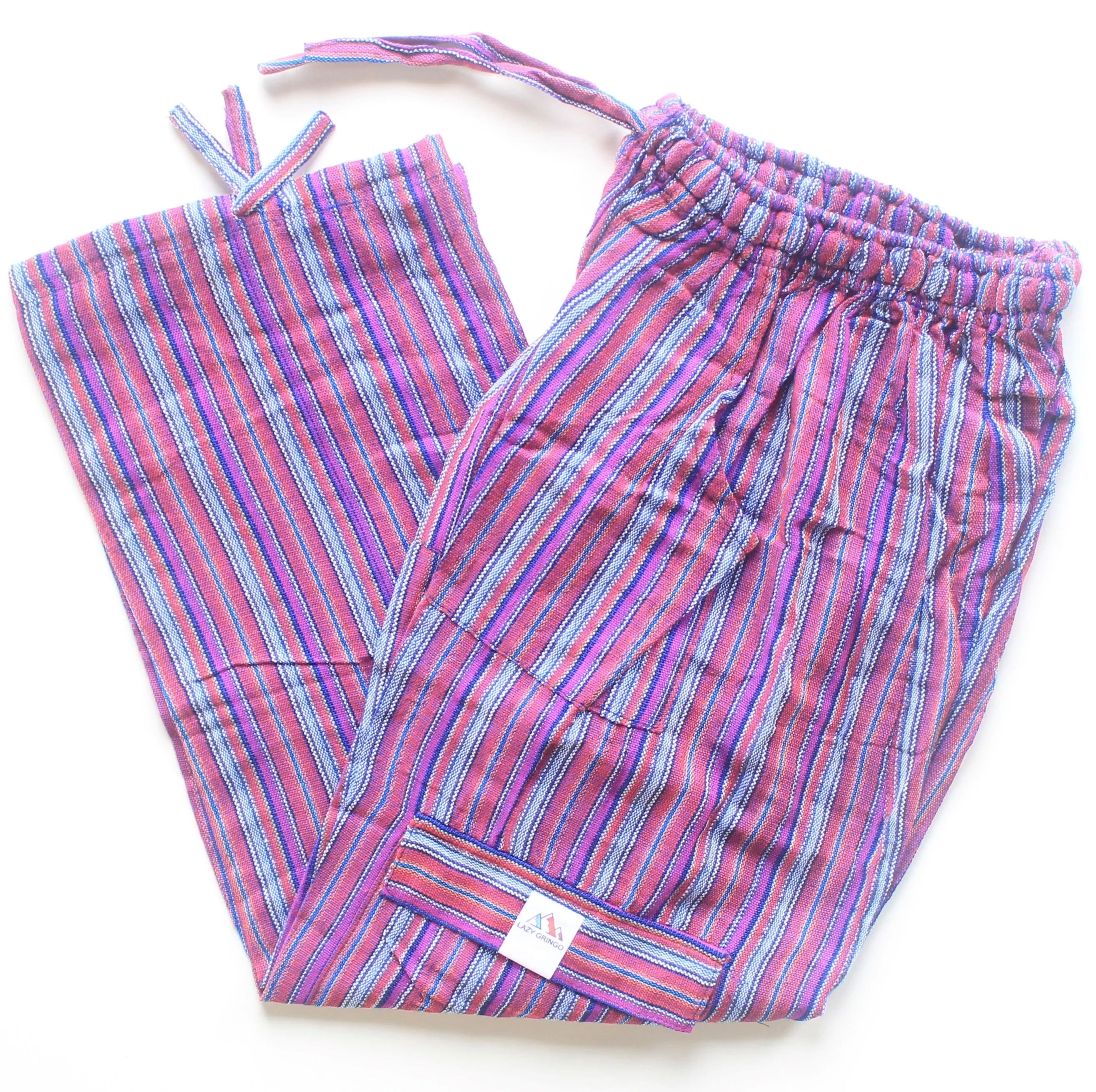 (Small) Purple with Blue and White Stripes 0181
