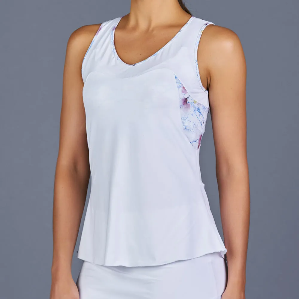 Spring Marble Tank Top (White)