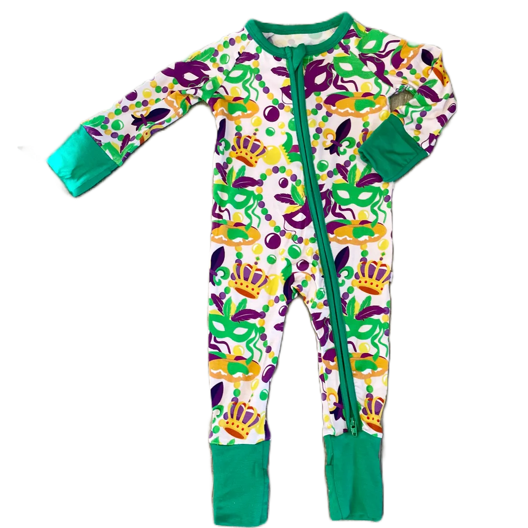 Throw Me Something Mister! Premium Bamboo Mardi Gras Zippy