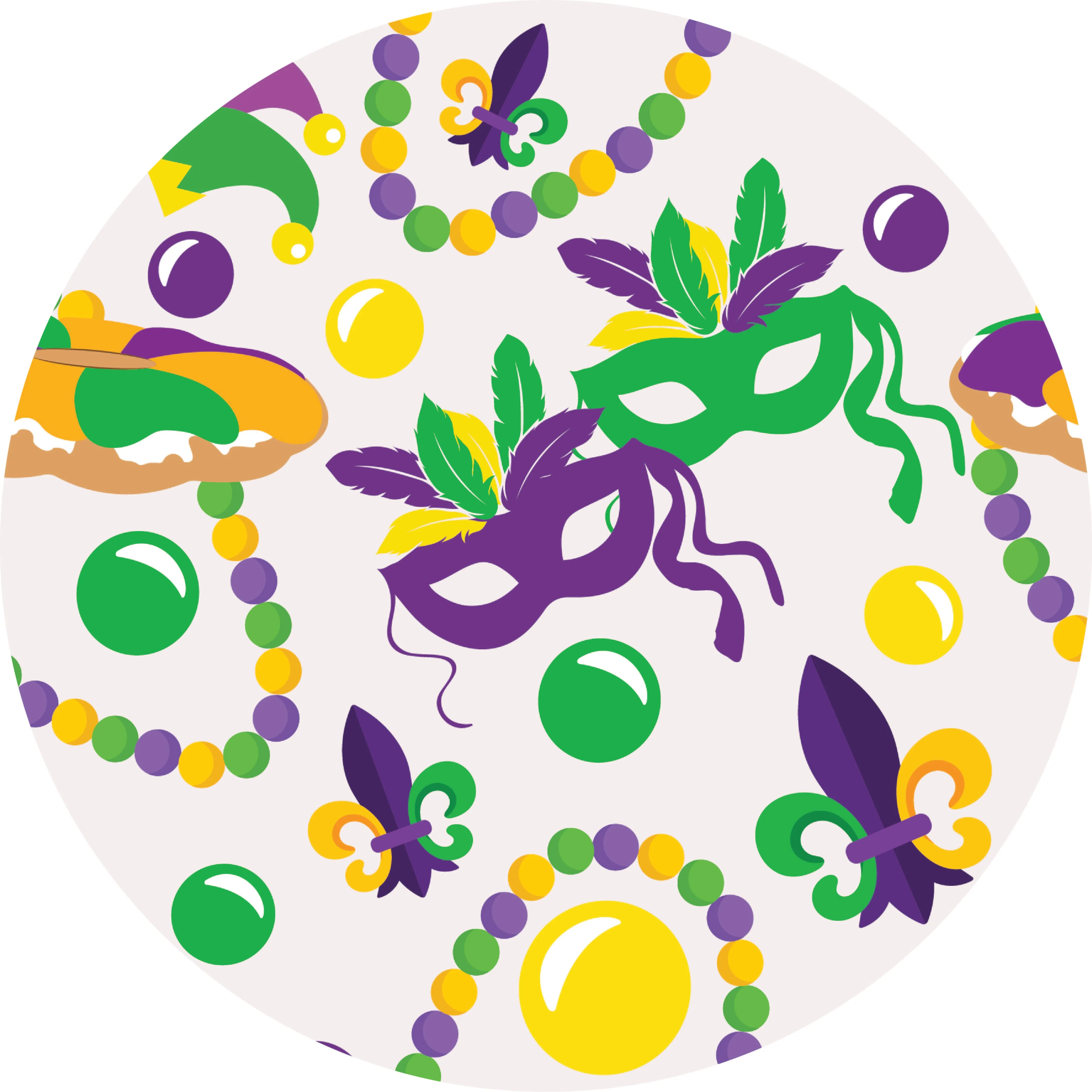 Throw Me Something Mister! Premium Bamboo Mardi Gras Zippy